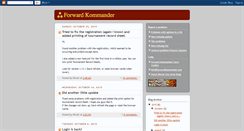 Desktop Screenshot of blog.forwardkommander.com